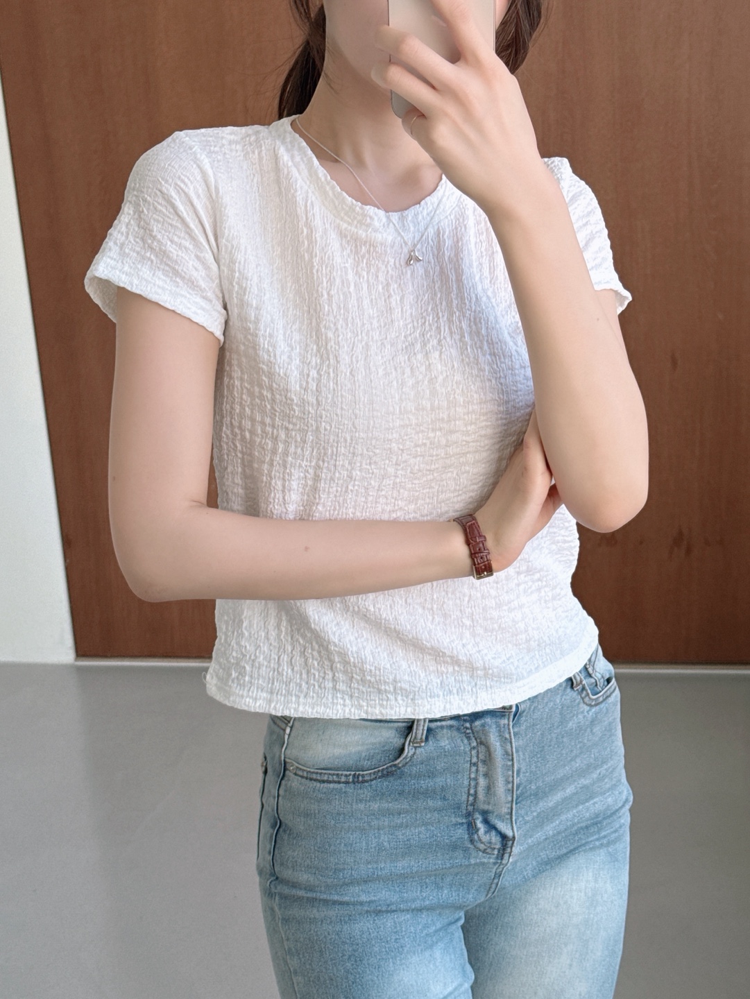 ラウンドネックベーシック半袖カラーTシャツ | 詳細画像2