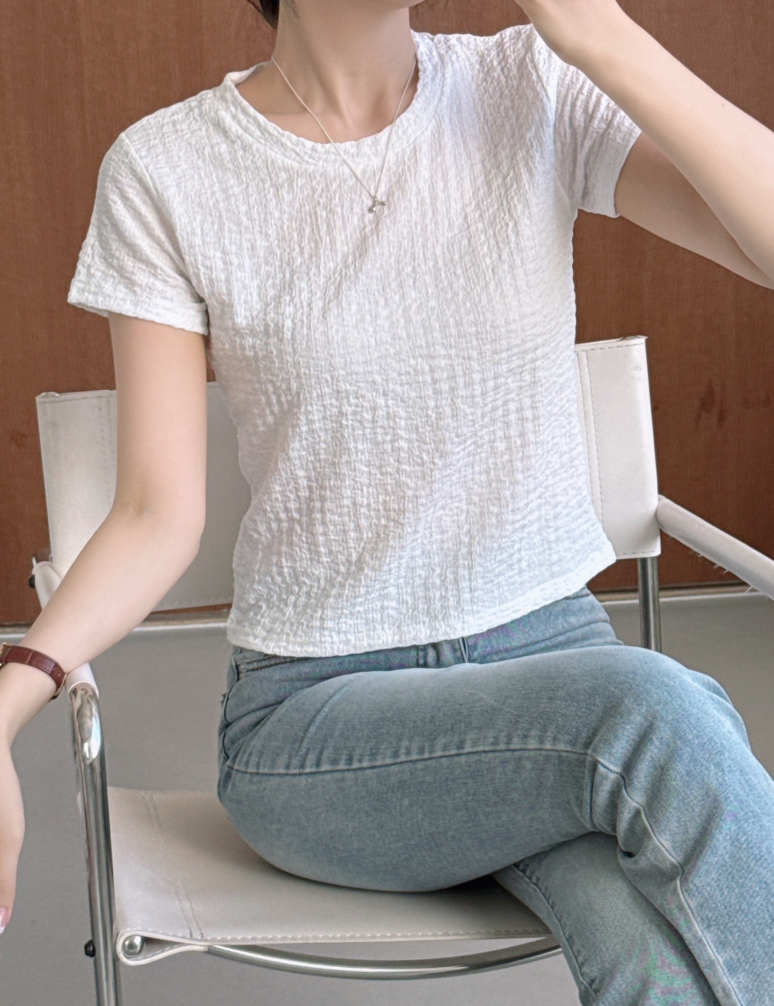 ラウンドネックベーシック半袖カラーTシャツ | 詳細画像8