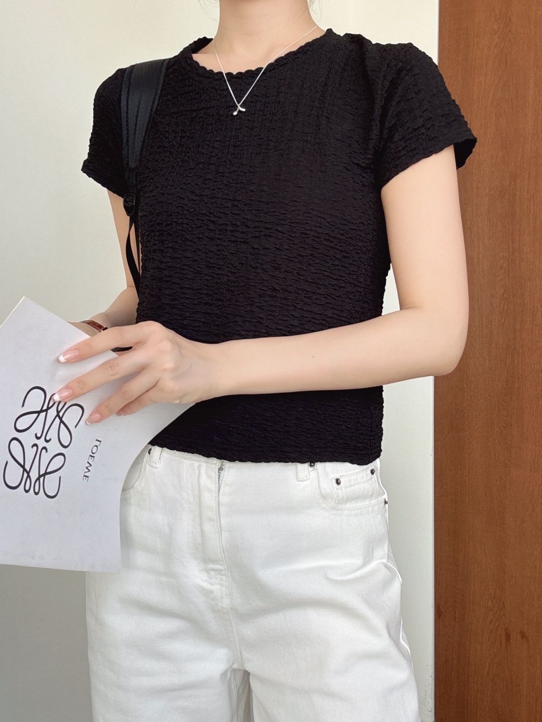 ラウンドネックベーシック半袖カラーTシャツ | 詳細画像12