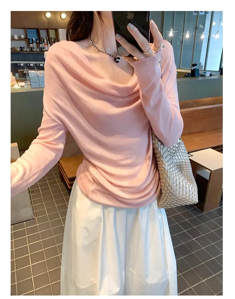 ドレープスリム長袖Tシャツ | 詳細画像10