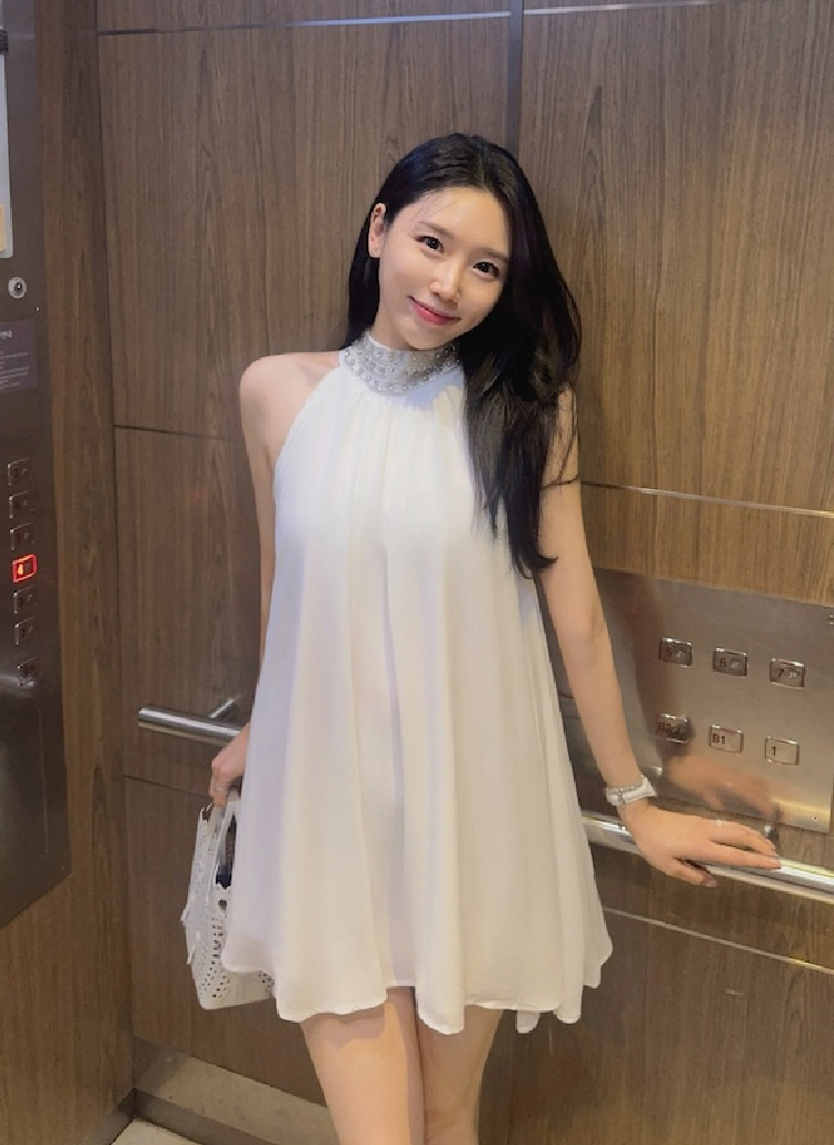 2点専用 ワンホン DHOLIC ホルターネックシフォンミニワンピース ホルターネックシフォンワンピース(ミニ) | レディース