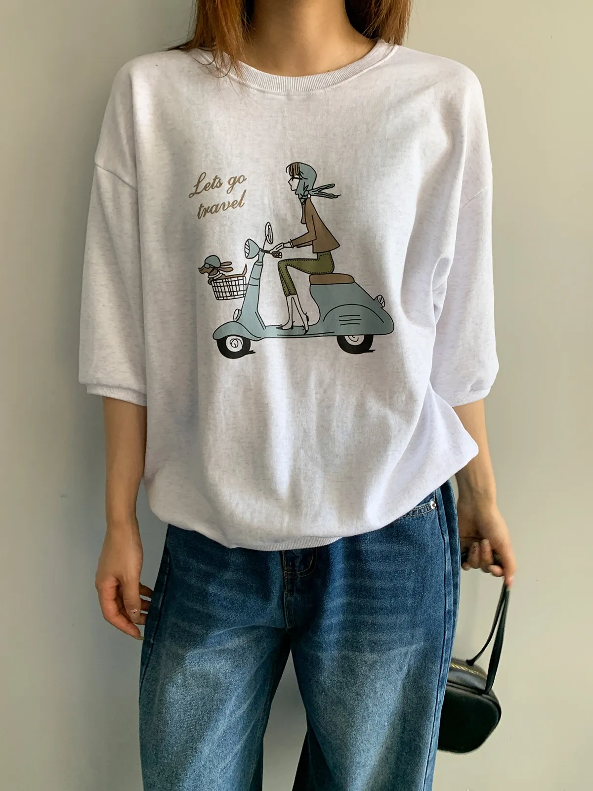 7分袖プリントTシャツ | 詳細画像1