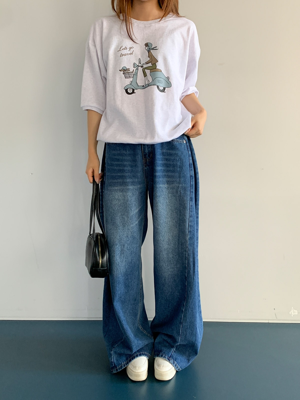 7分袖プリントTシャツ | 詳細画像3