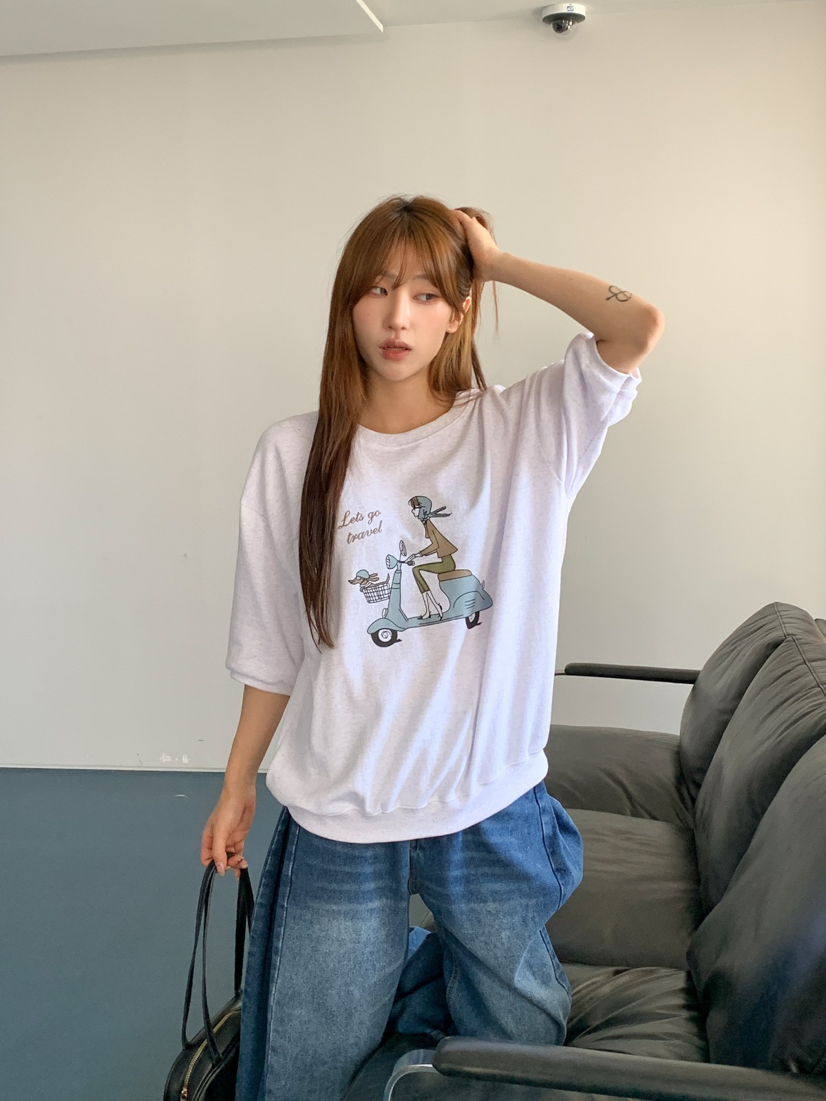7分袖プリントTシャツ | 詳細画像5