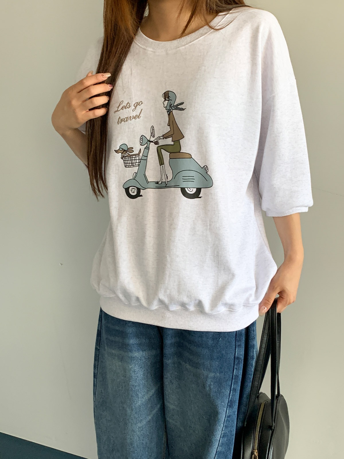 7分袖プリントTシャツ | 詳細画像8