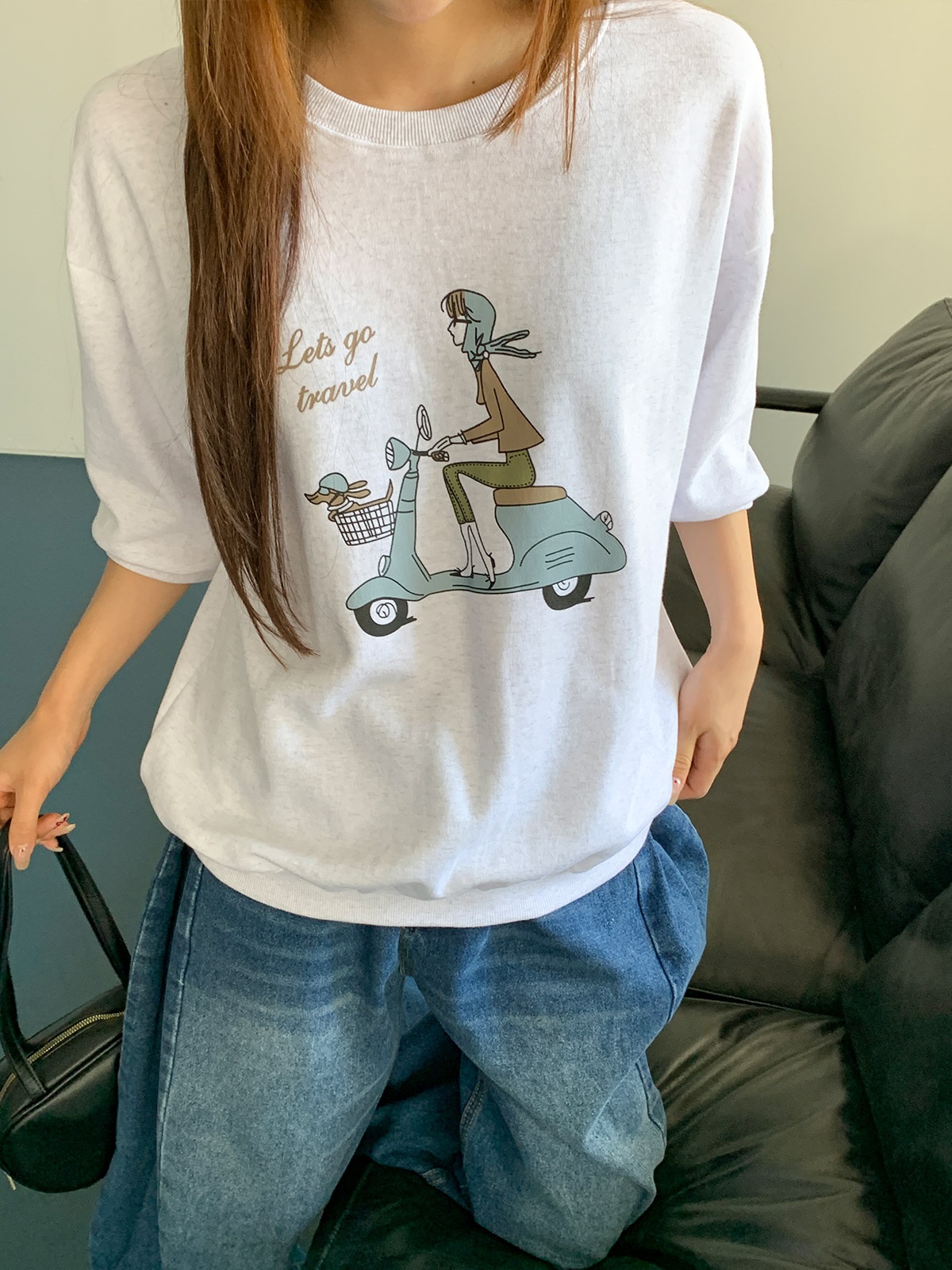 7分袖プリントTシャツ | 詳細画像12