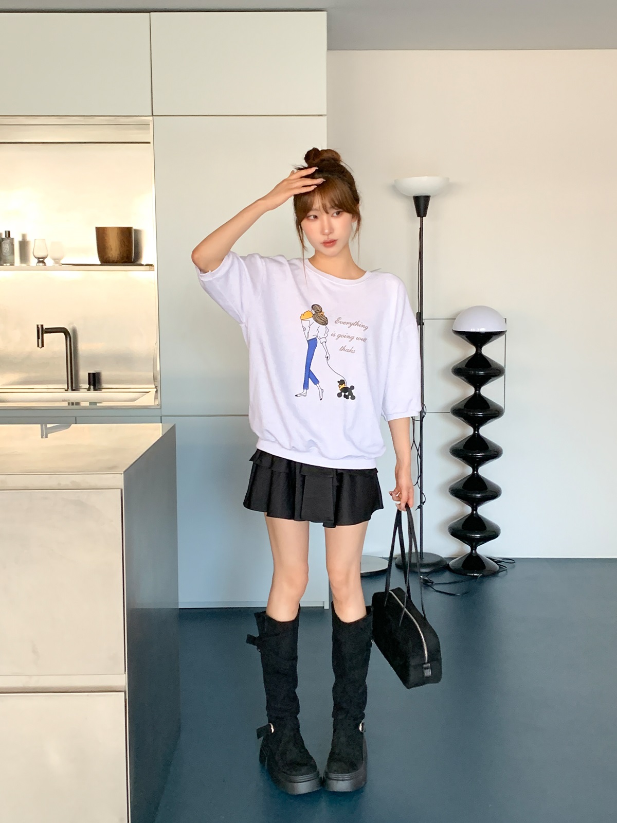 7分袖プリントTシャツ | 詳細画像2