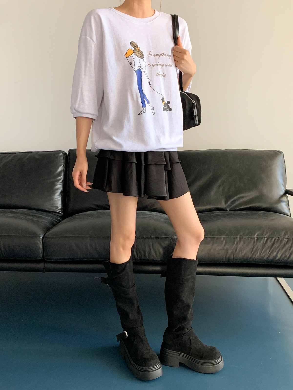 7分袖プリントTシャツ | 詳細画像7