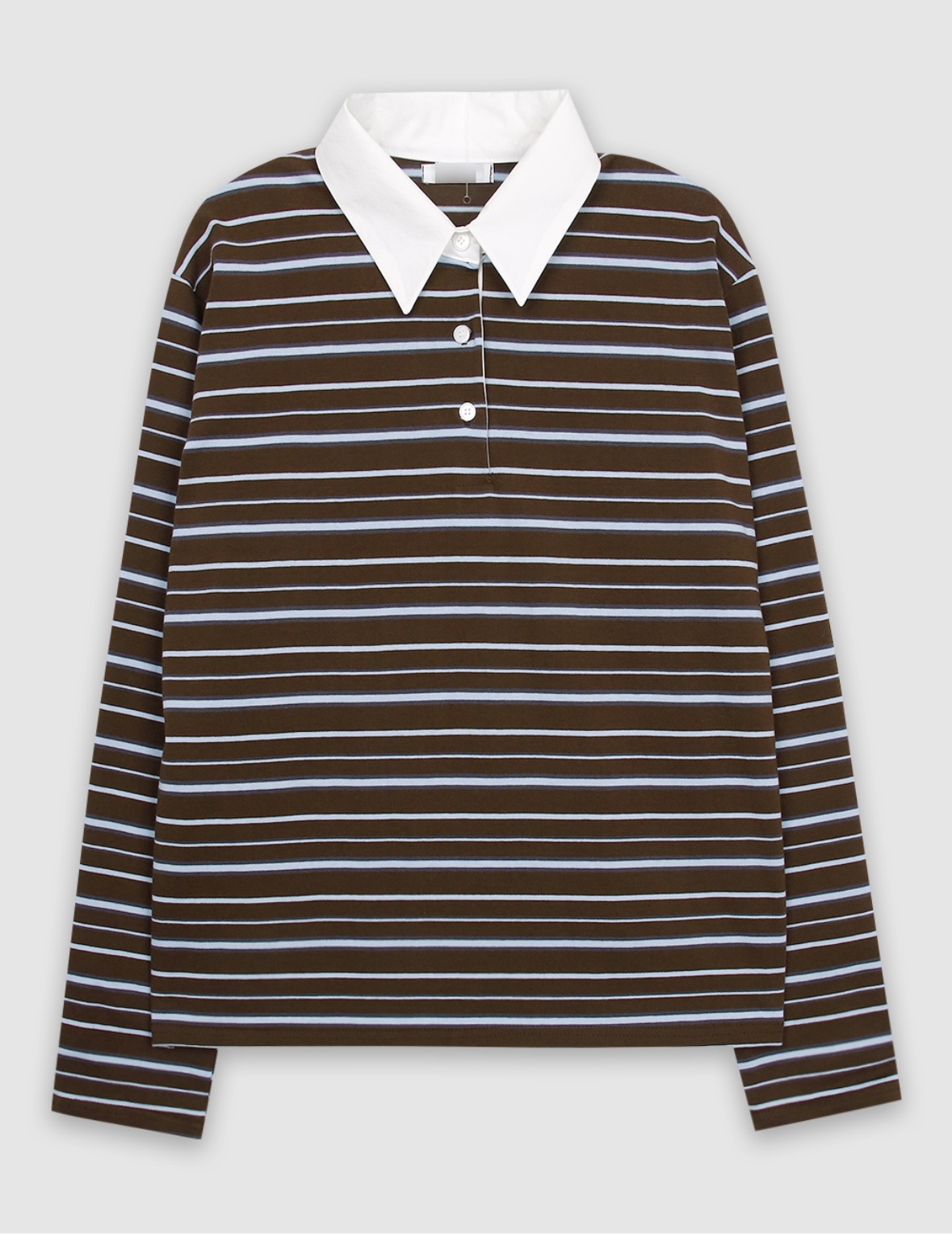 カラー長袖ボーダー配色Tシャツ | 詳細画像14
