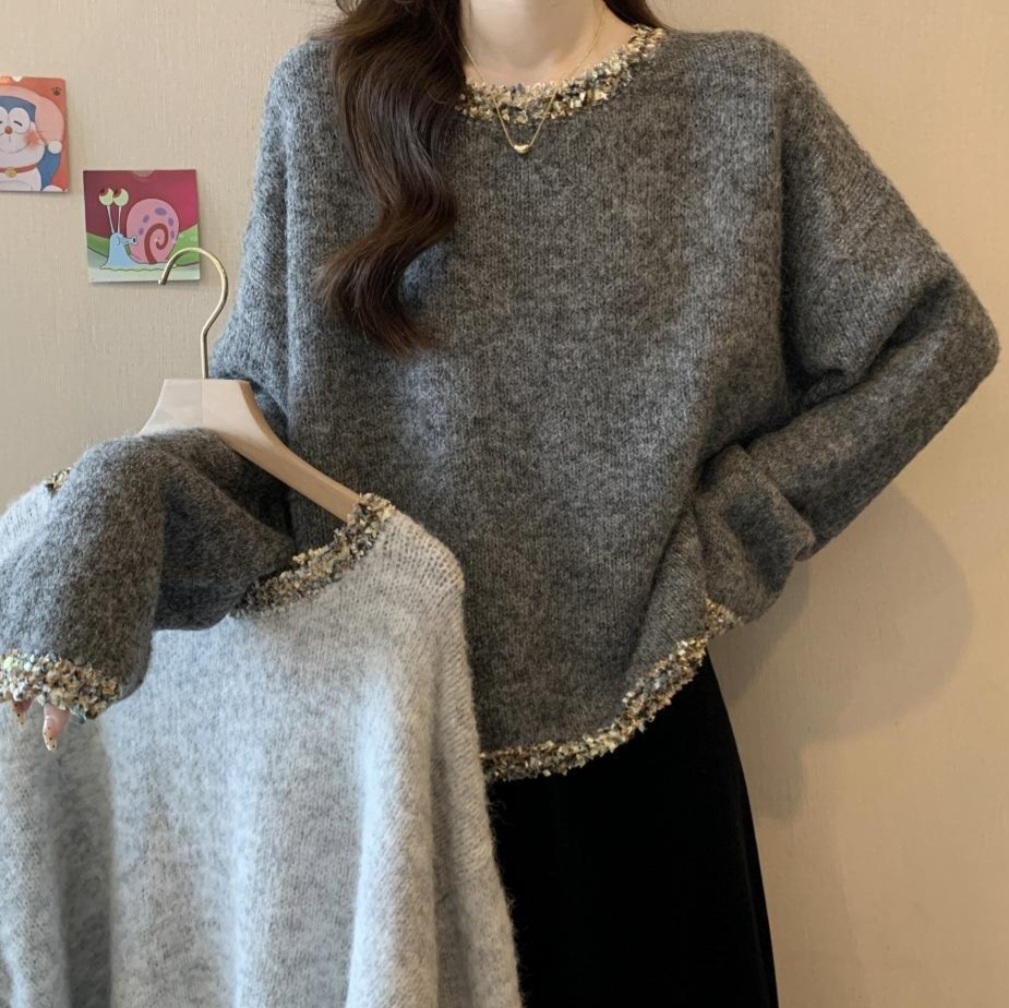 ラウンドネックポイント刺繍ニット | 詳細画像11