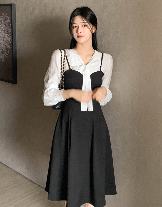 OBLI ハートキャミワンピース ハートネックフレアキャミワンピース | レディースファッション