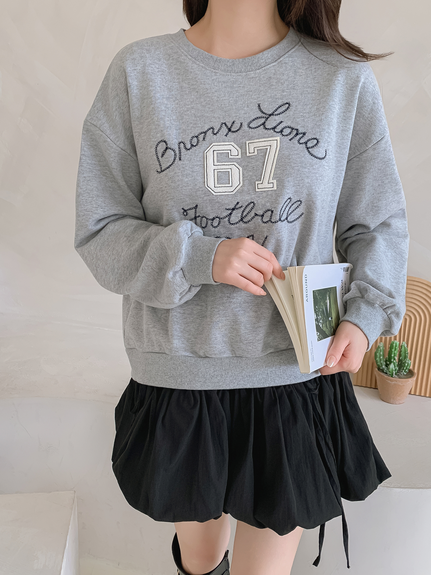 ラウンドネック刺繍スウェット | 詳細画像31