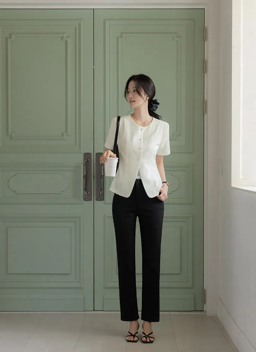 ゴムベーシックストレートパンツ | ODE | 詳細画像5