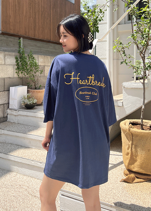 ボクシーロング半袖レタリングTシャツ | レディースファッション通販