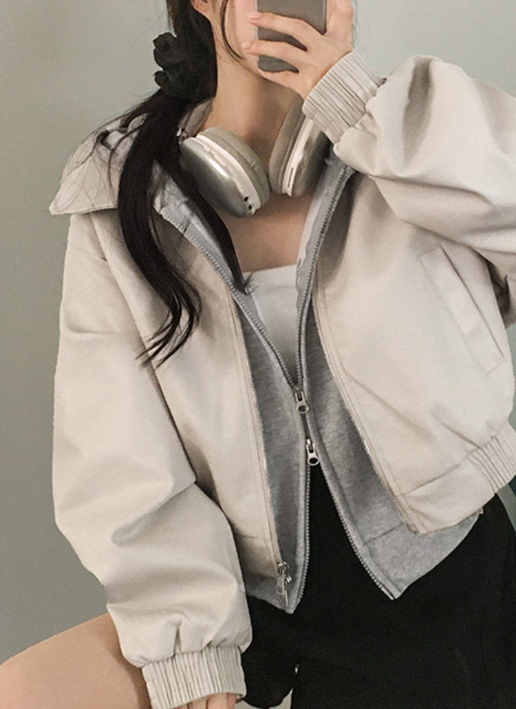 カラーダブルジップベーシックジャケット | レディース