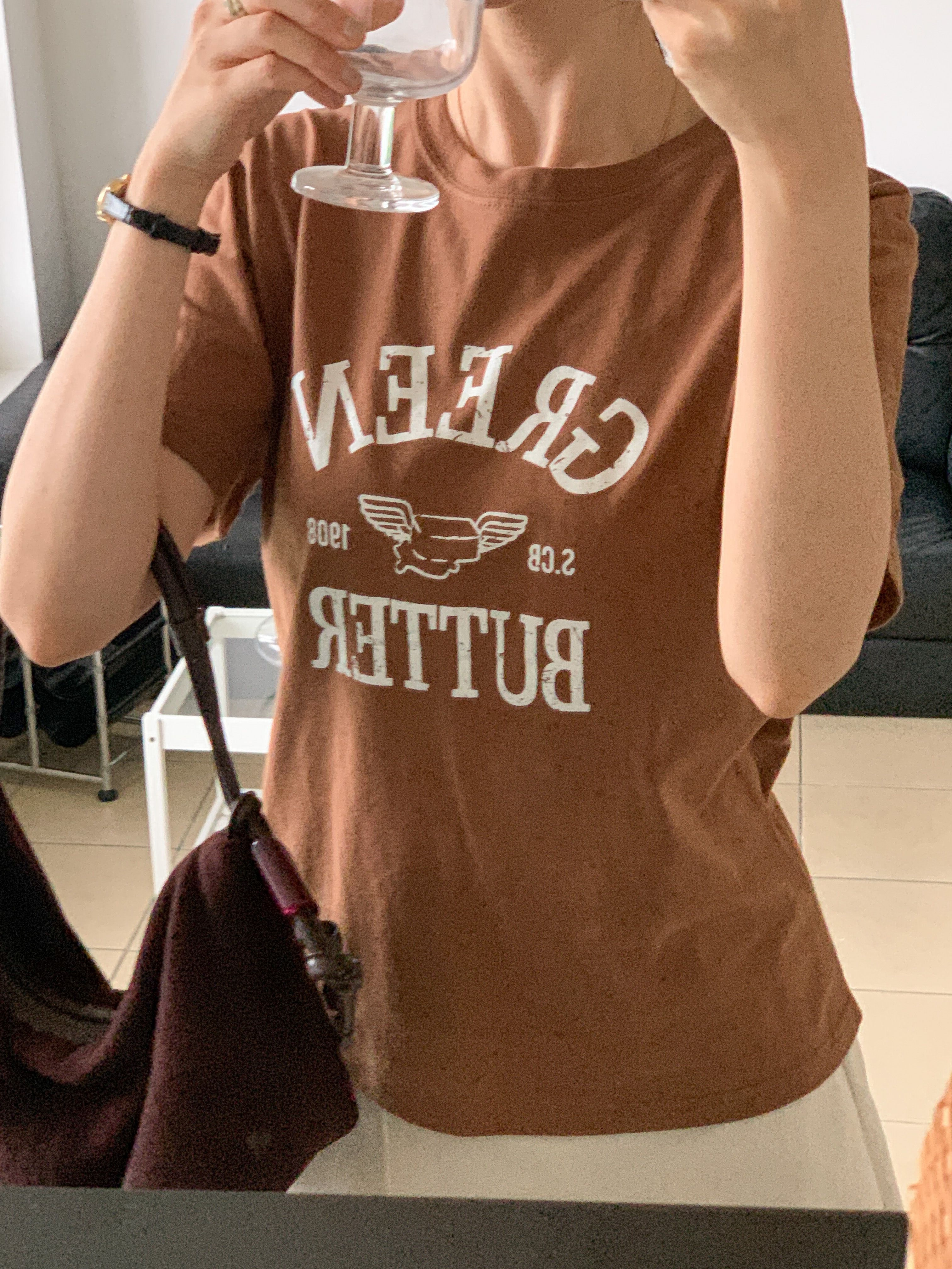 ラウンドネック半袖プリントカラーTシャツ | 詳細画像5