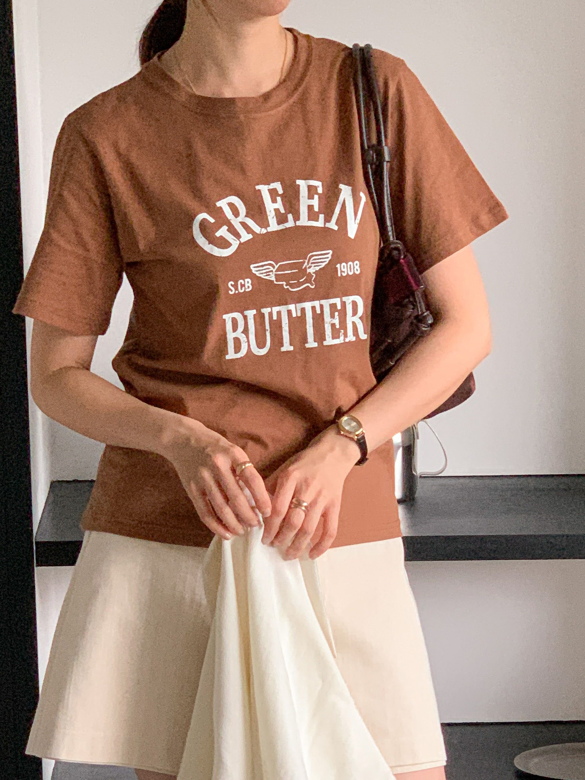 ラウンドネック半袖プリントカラーTシャツ | 詳細画像12
