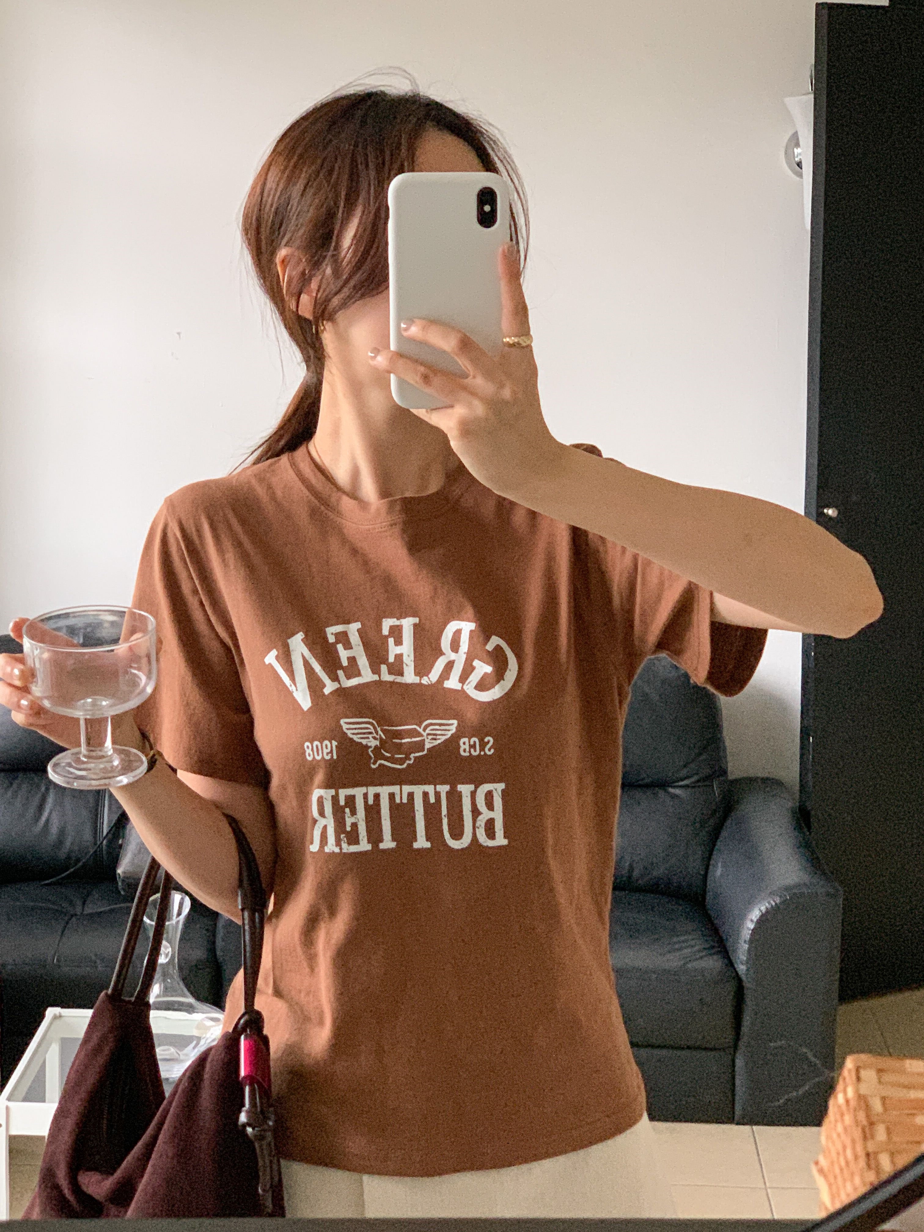 ラウンドネック半袖プリントカラーTシャツ | 詳細画像17