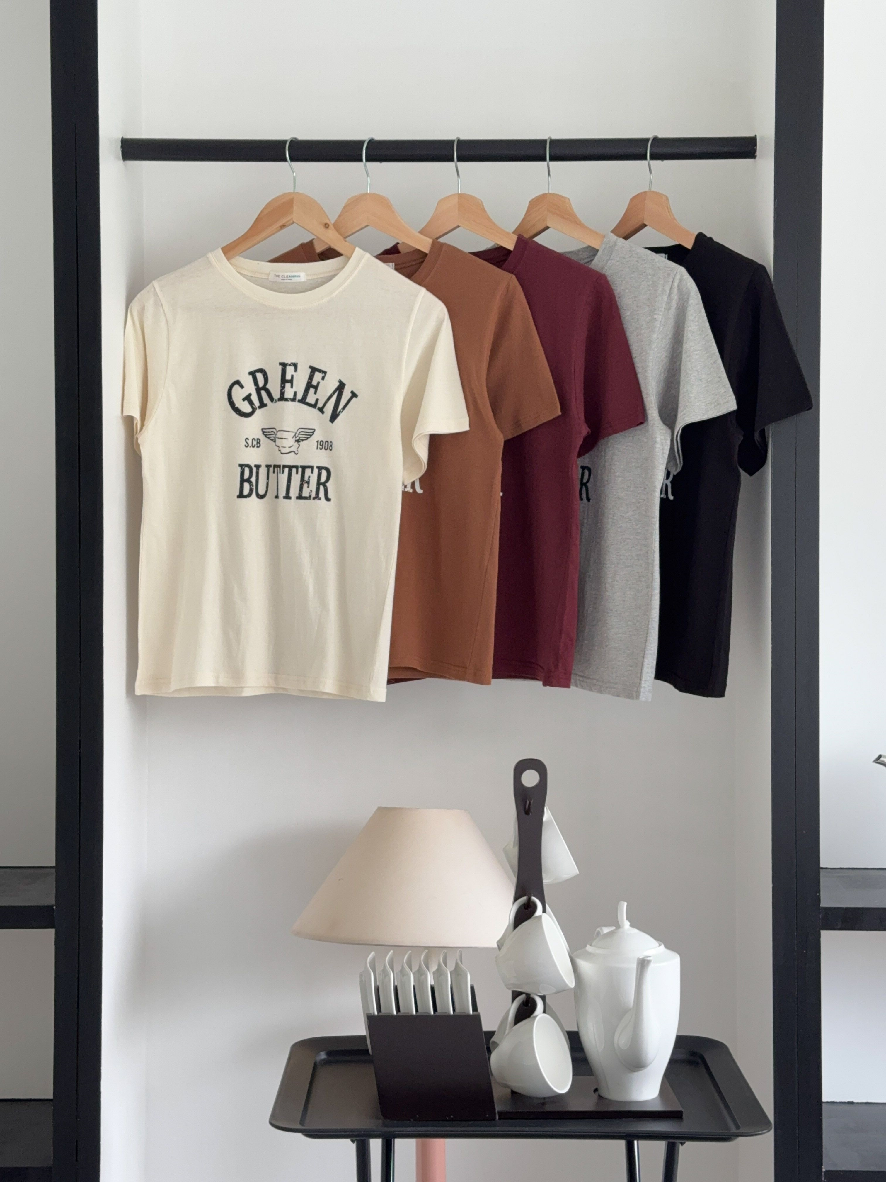 ラウンドネック半袖プリントカラーTシャツ | 詳細画像18