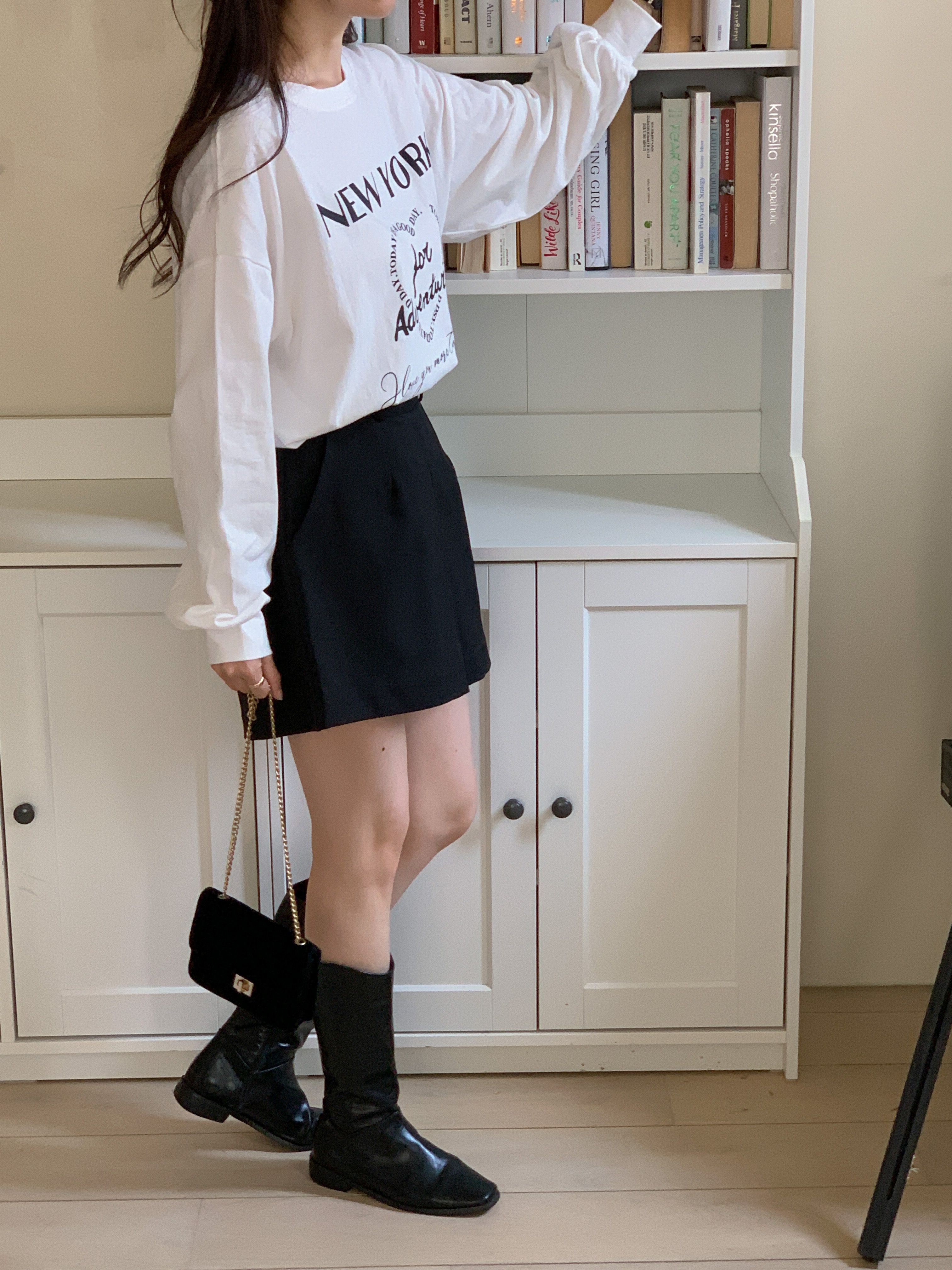 ラウンドネックボクシープリントTシャツ | 詳細画像17