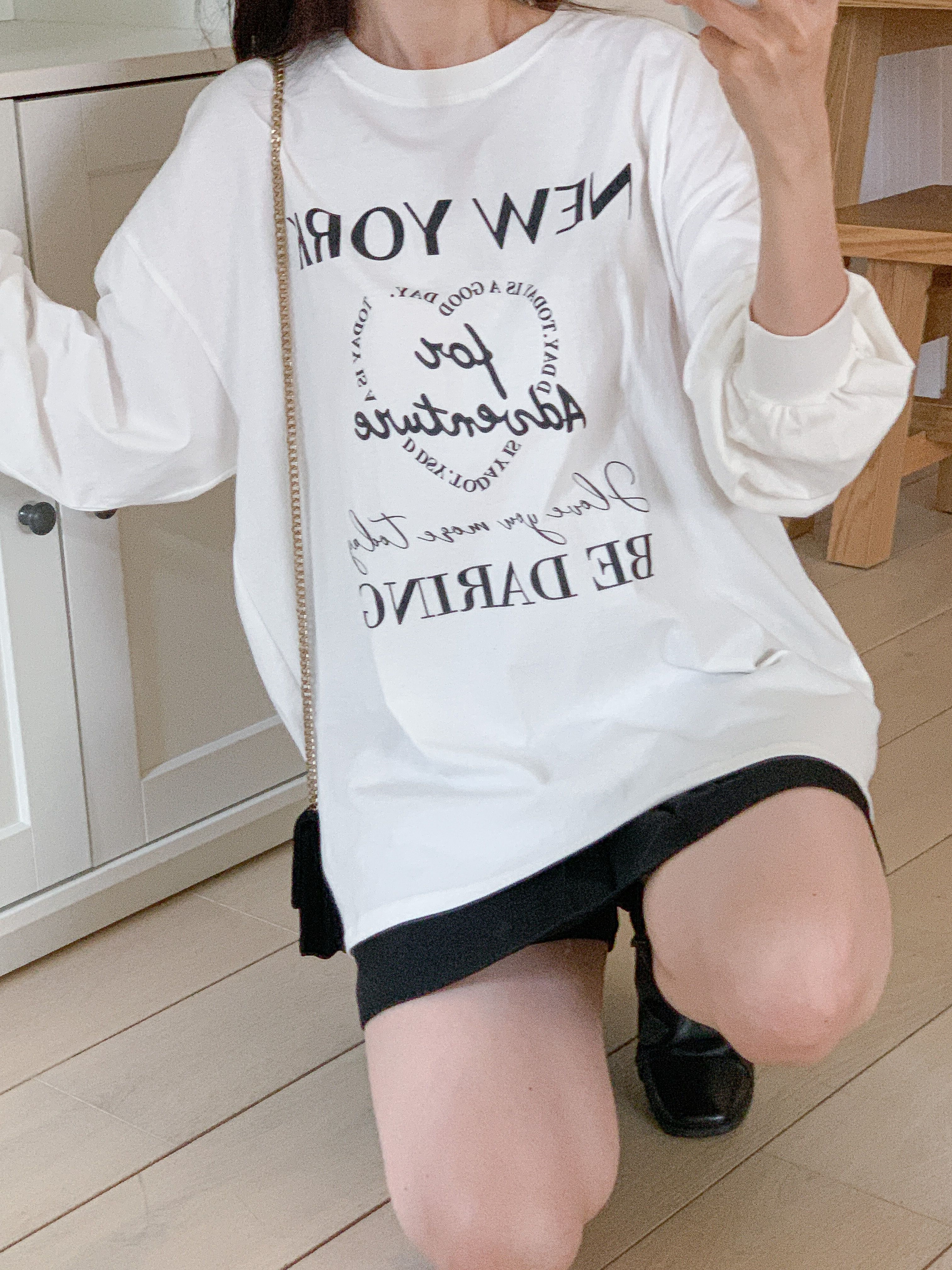 ラウンドネックボクシープリントTシャツ | 詳細画像20