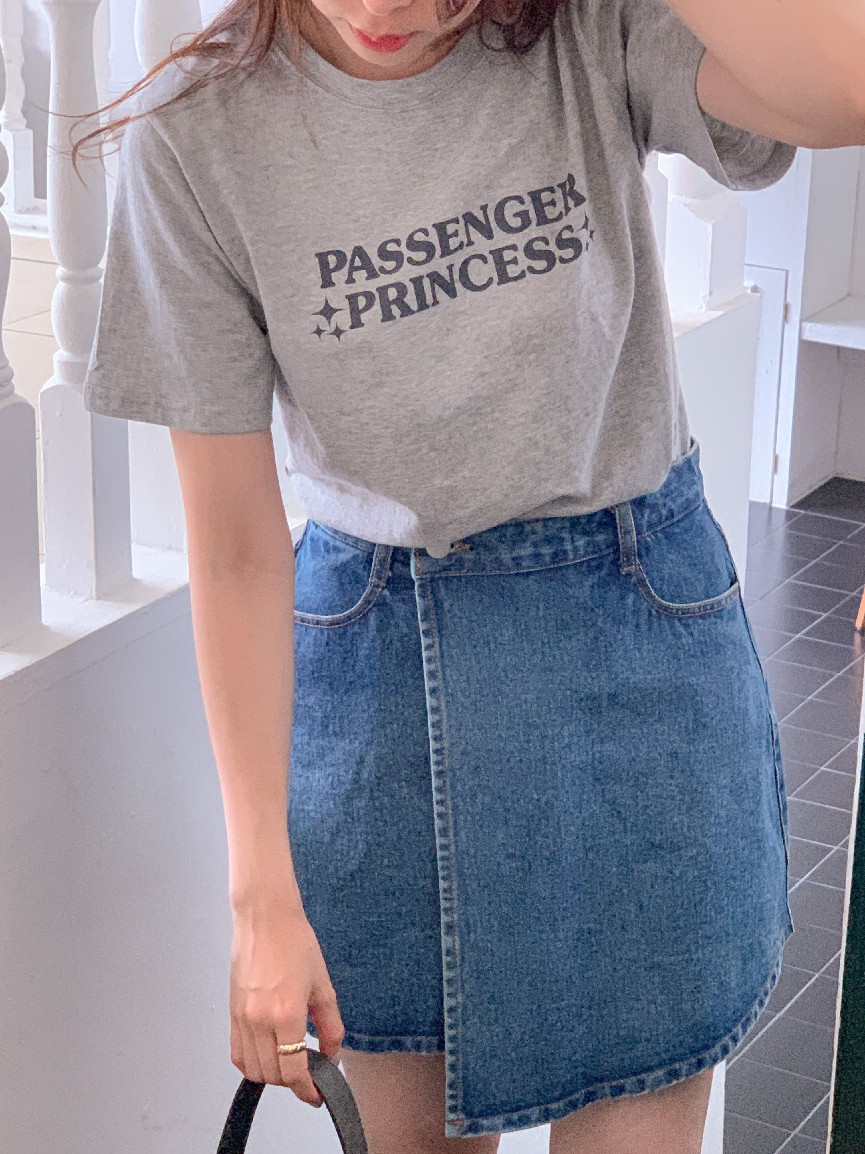 ラウンドネック半袖プリントカラーTシャツ | 詳細画像2