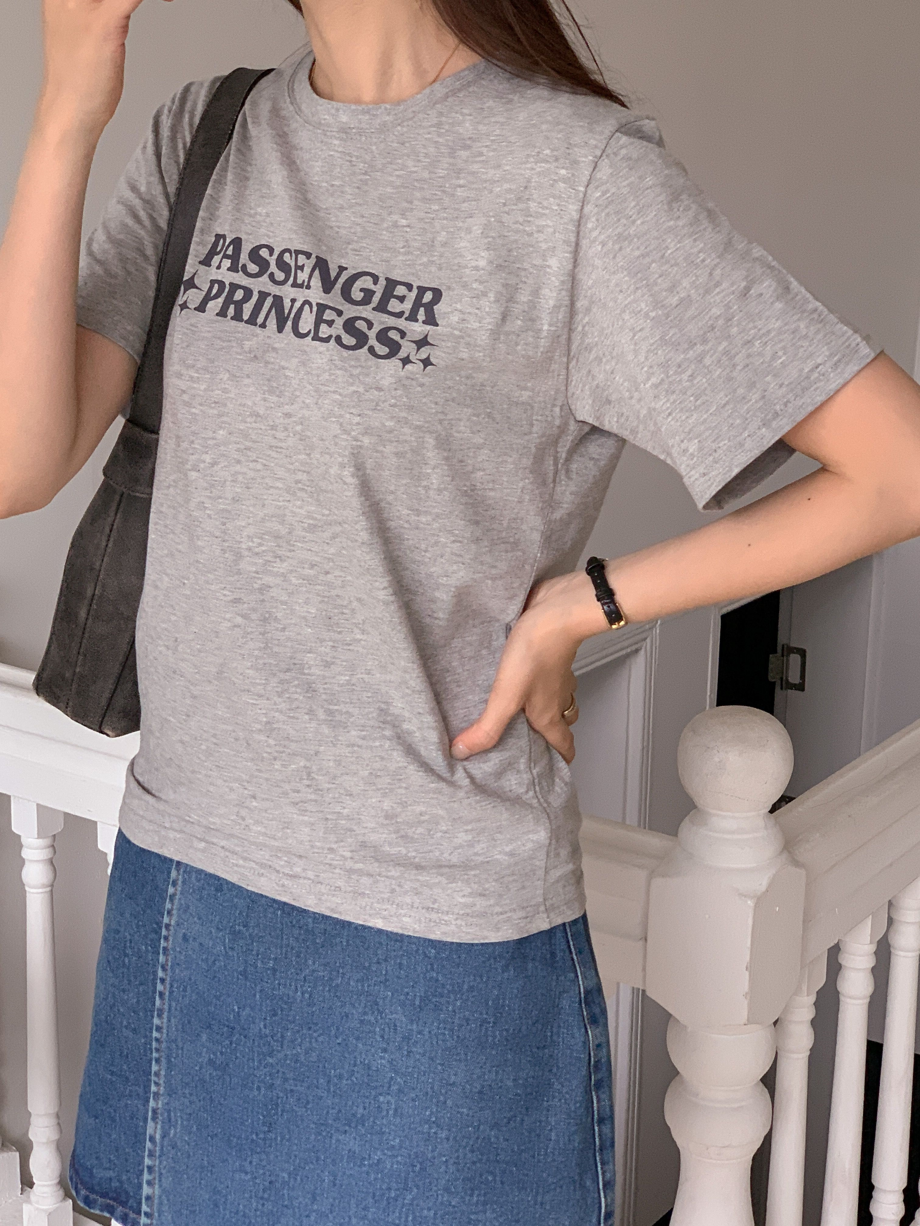 ラウンドネック半袖プリントカラーTシャツ | 詳細画像6