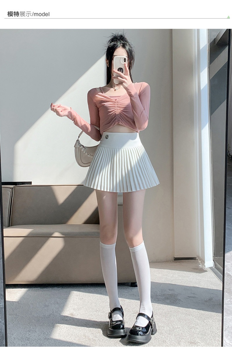 パンツ裏地プリーツミニスカート | 詳細画像2