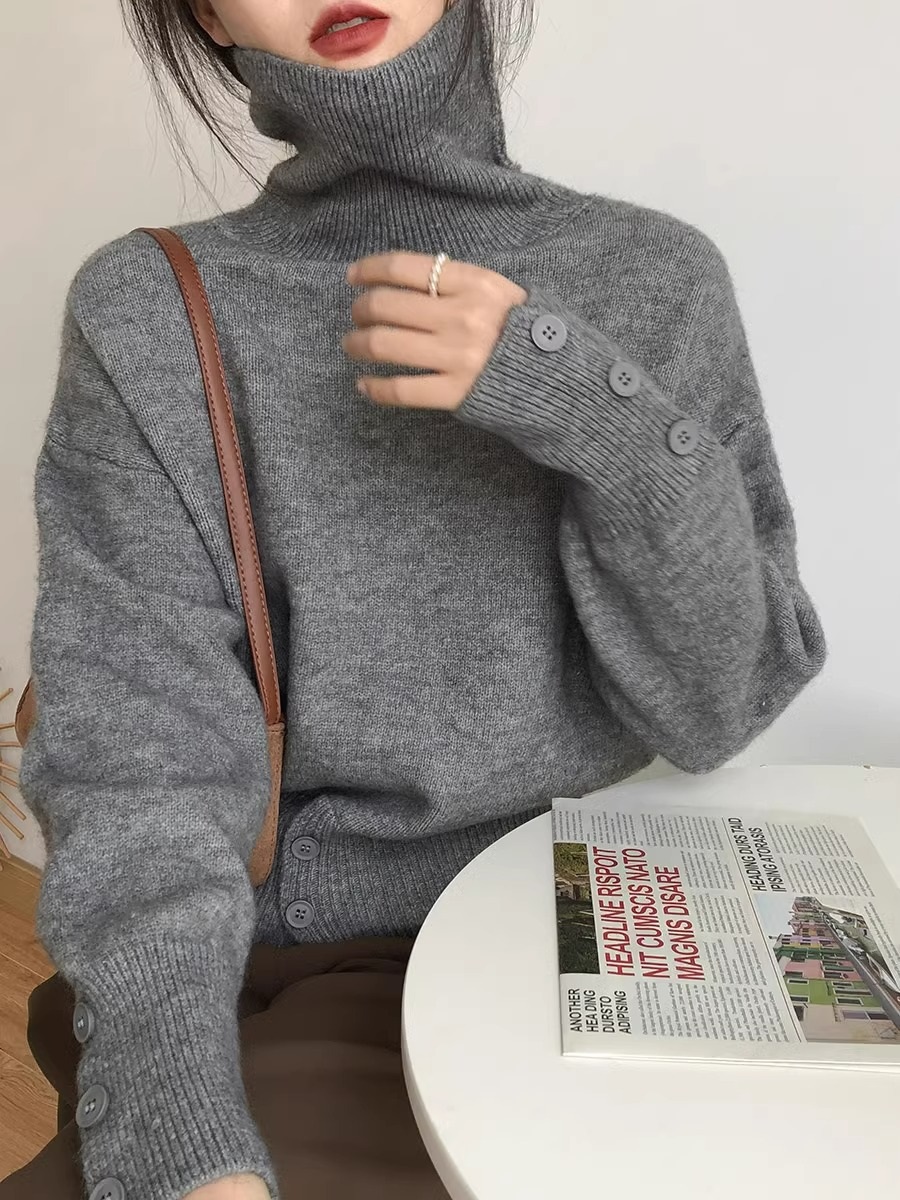 ボタンスリーブタートルネックニット | 詳細画像10
