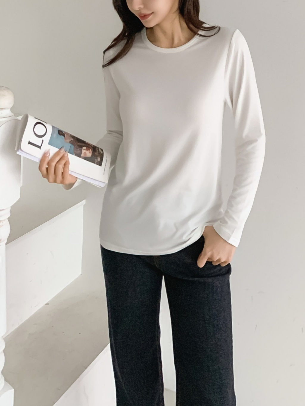 ラウンドウォーム長袖Tシャツ | 詳細画像5