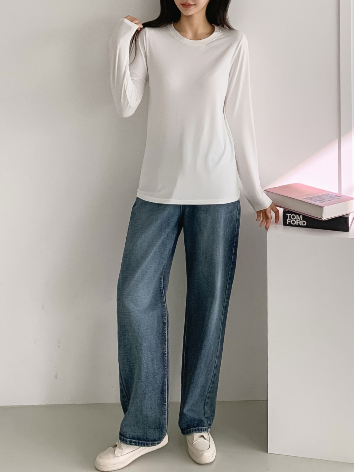 ラウンドネックウォーム長袖Tシャツ | 詳細画像3