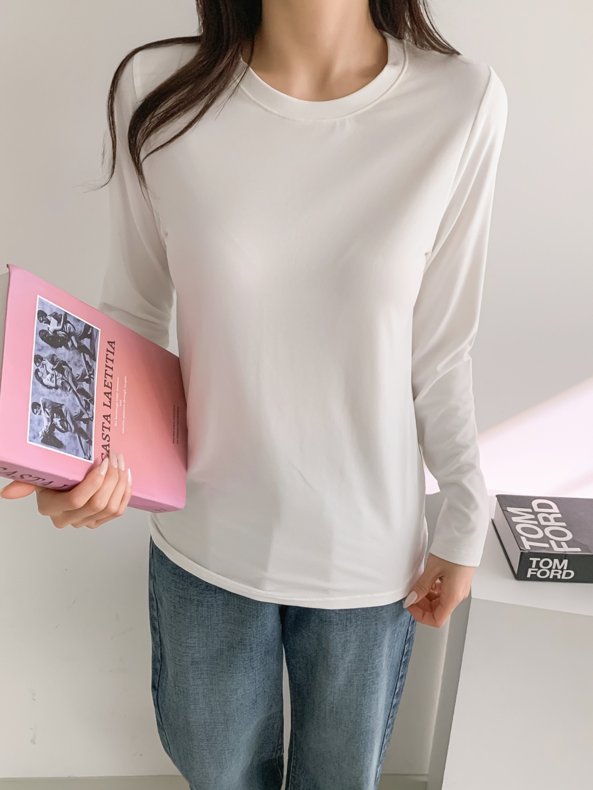 ラウンドネックウォーム長袖Tシャツ | 詳細画像7