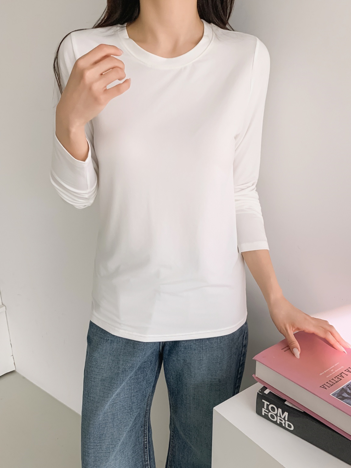 ラウンドネックウォーム長袖Tシャツ | 詳細画像8