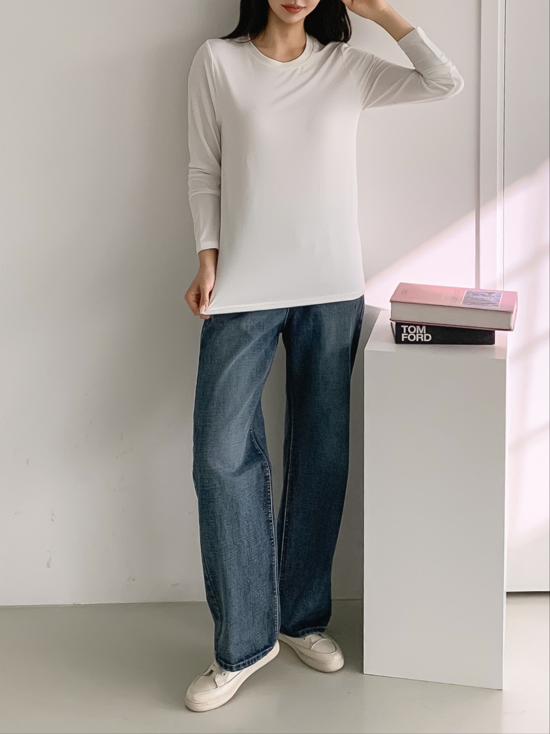 ラウンドネックウォーム長袖Tシャツ | 詳細画像10