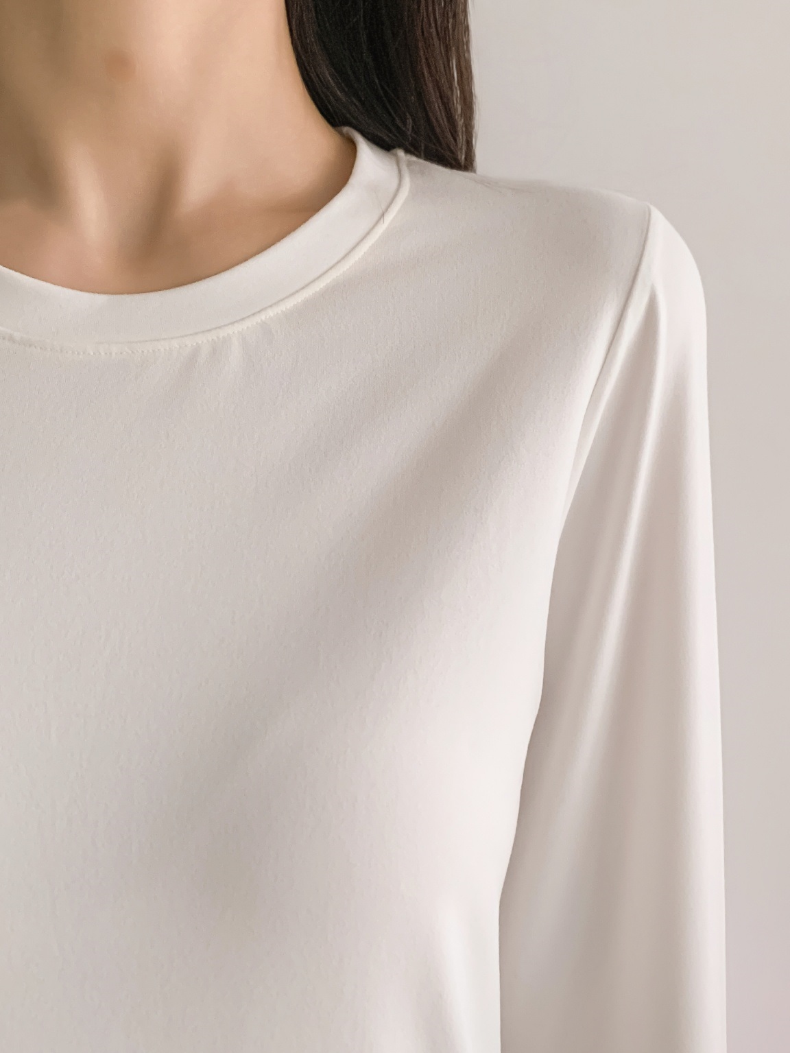 ラウンドネックウォーム長袖Tシャツ | 詳細画像11