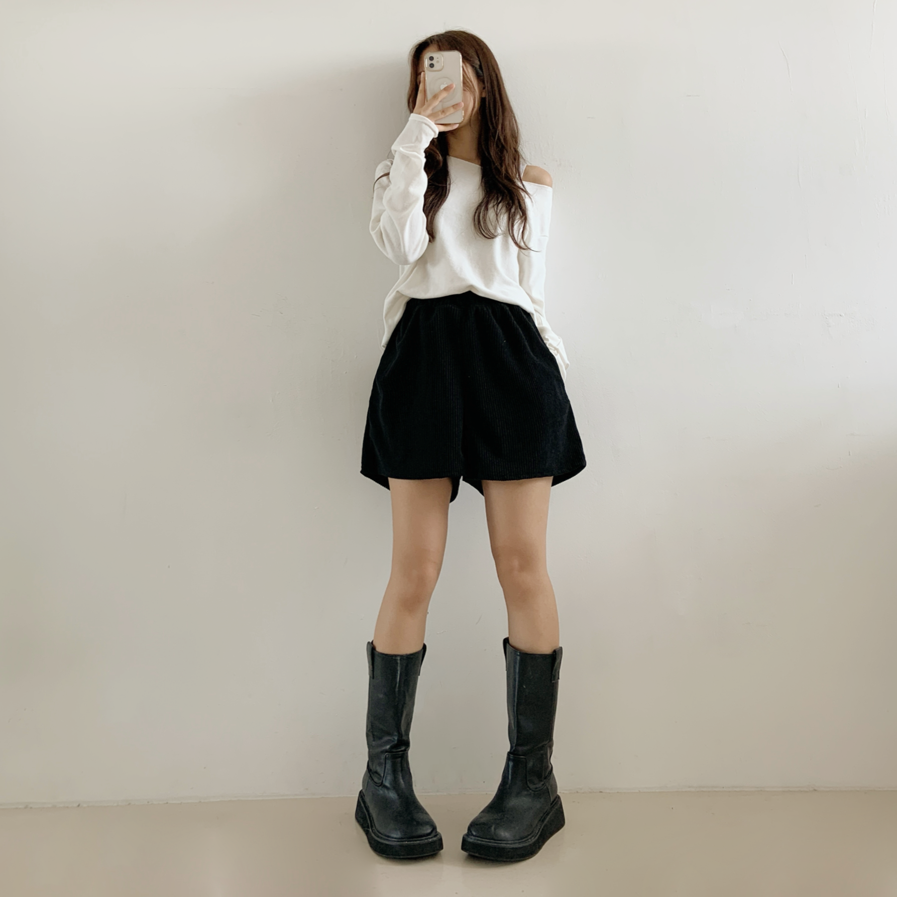 コーデュロイポケットウエストゴムカラーショートパンツ | 詳細画像15
