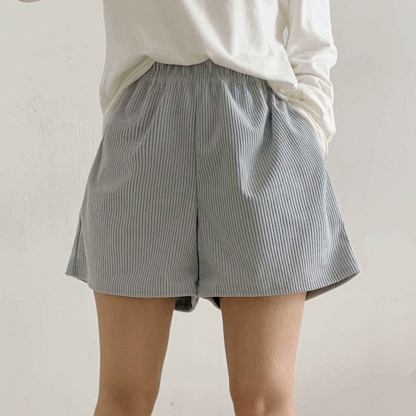 コーデュロイポケットウエストゴムカラーショートパンツ | 詳細画像18