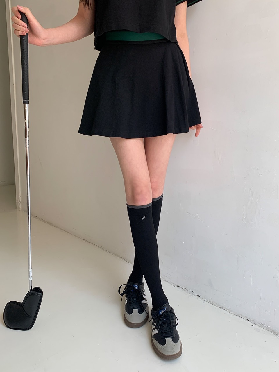 ウエストゴムフレア配色カラースカート | 詳細画像10