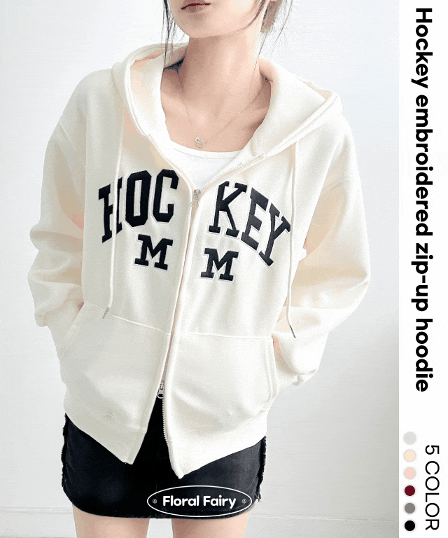 ダブルジップ刺繍ジップパーカー | レディースファッション通販 - DHOLIC