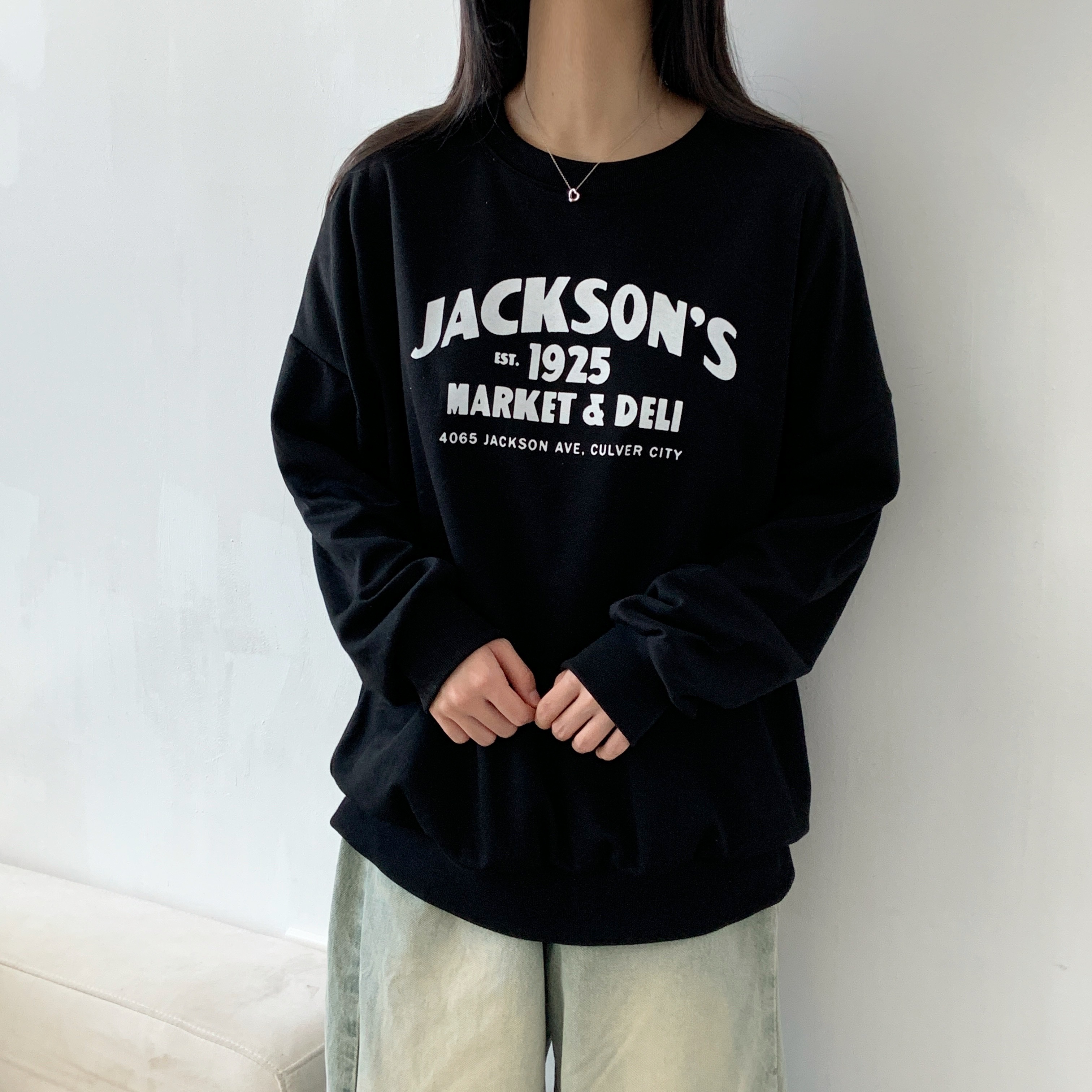ラウンドネックレタリングスウェット | 詳細画像9