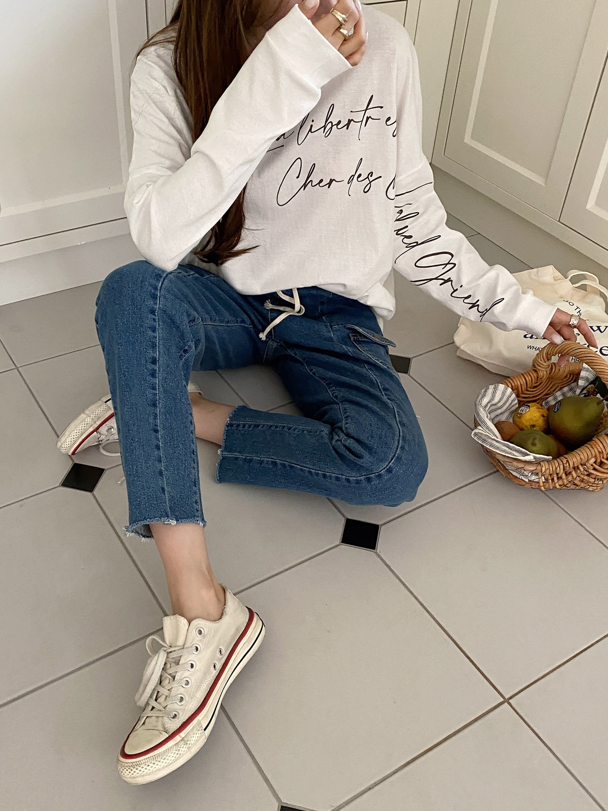 ボクシー長袖レタリングTシャツ | 詳細画像17