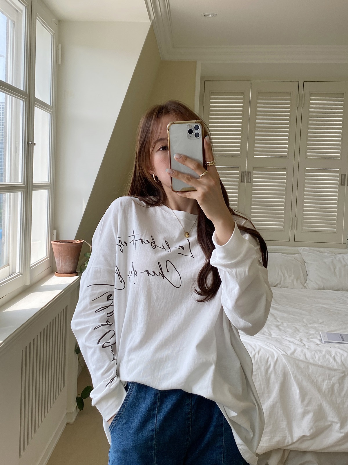 ボクシー長袖レタリングTシャツ | 詳細画像19