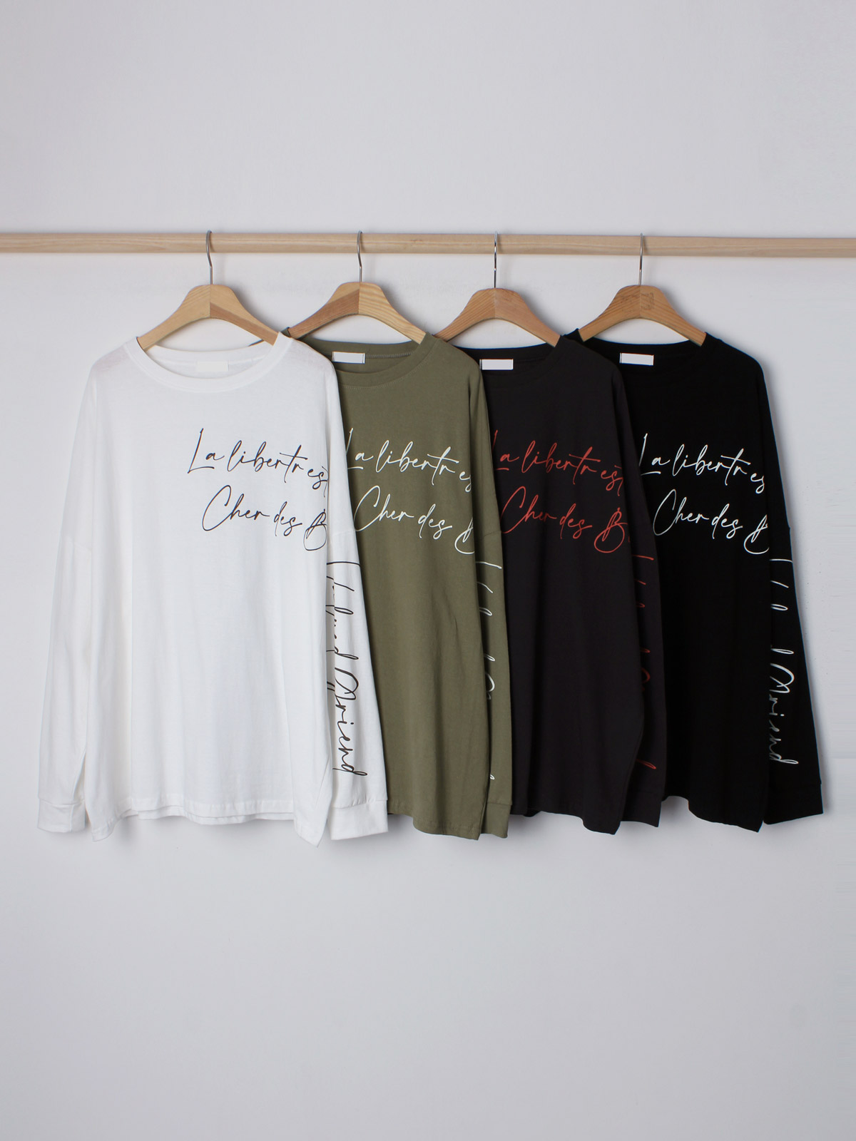 ボクシー長袖レタリングTシャツ | 詳細画像26