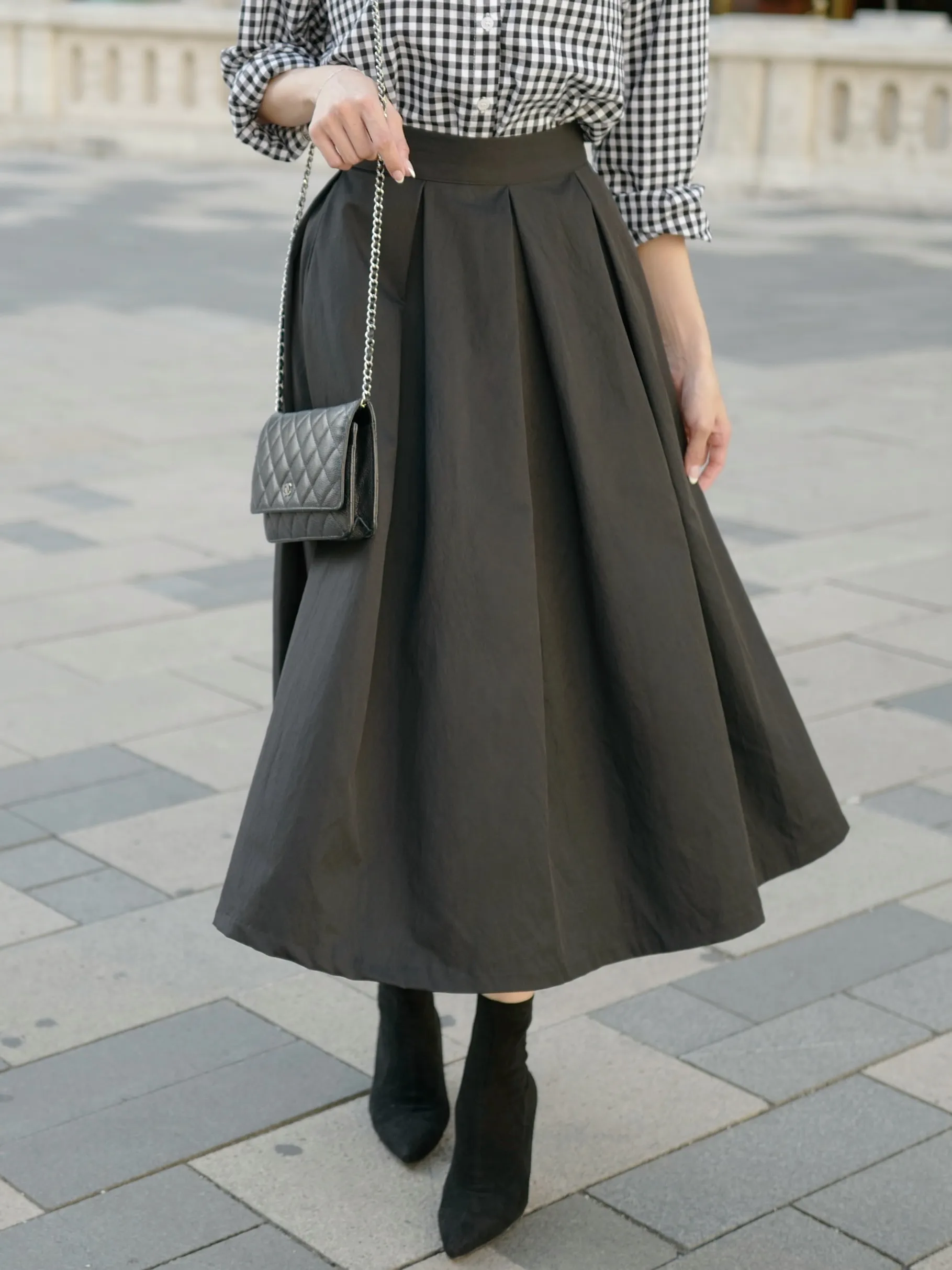 FOXEY 麻 フレアスカート フリルスカート レディース ファッション フレアスカート | レディースファッション通販 - DHOLIC