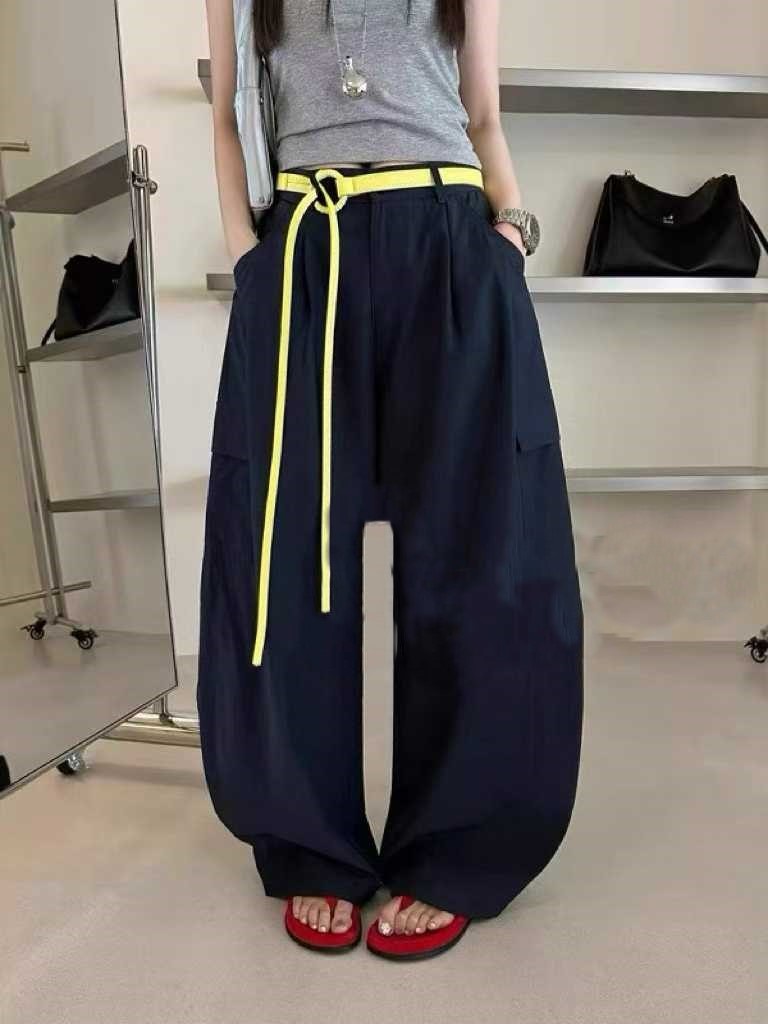 ドローストリングウエストゴムバルーンカーゴワイドパンツ | 詳細画像3