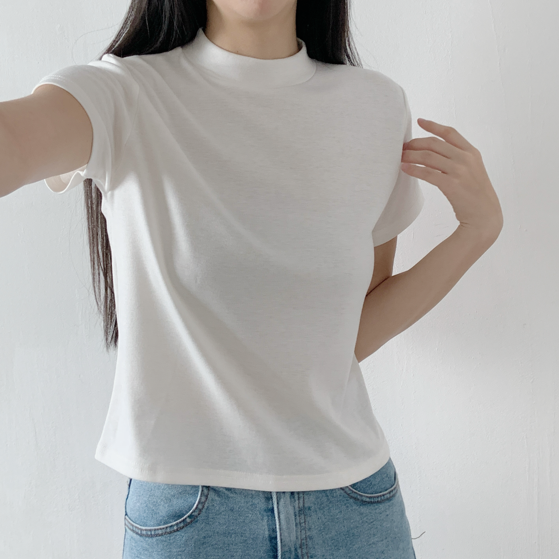 タートルネックスリム半袖Tシャツ | 詳細画像2