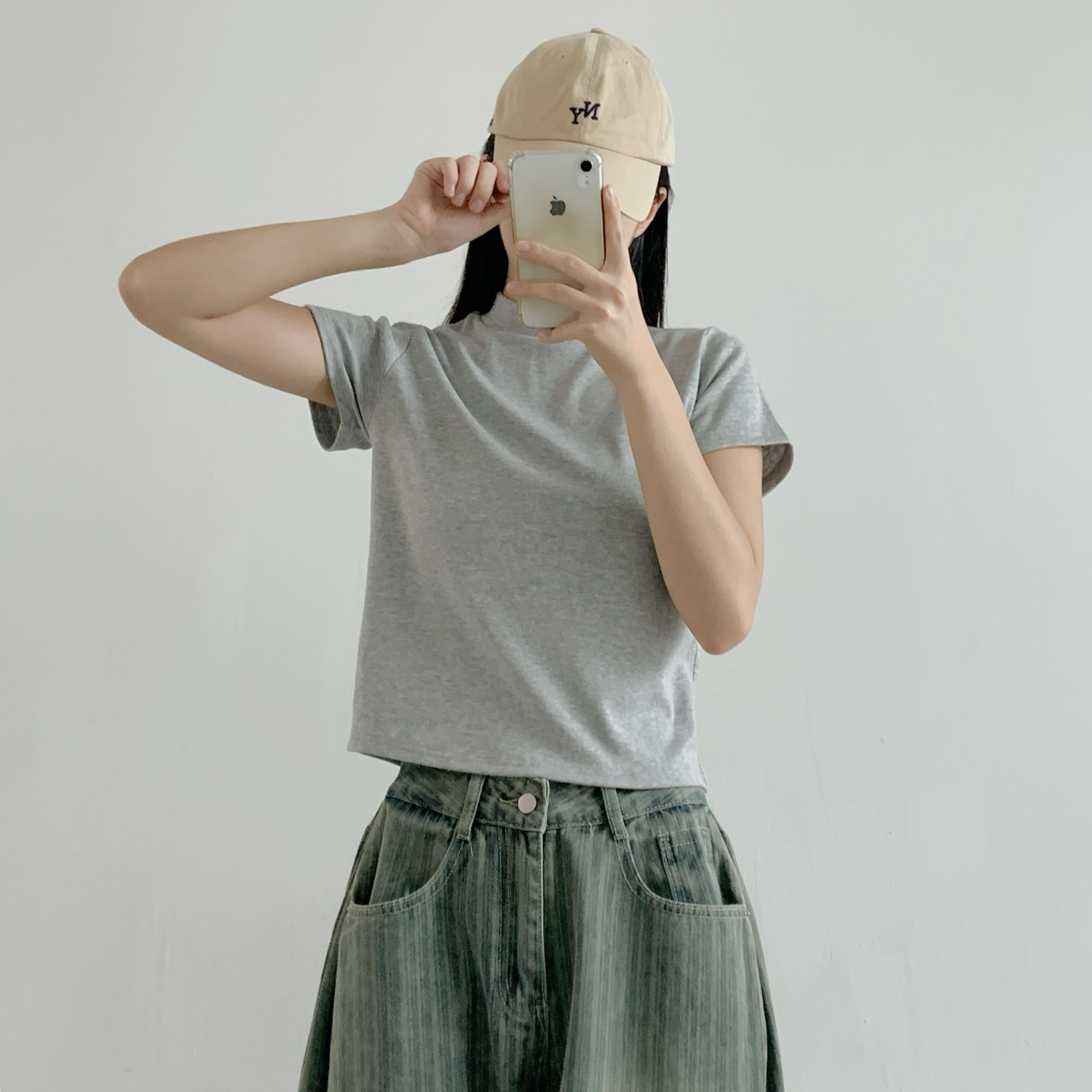 タートルネックスリム半袖Tシャツ | 詳細画像7