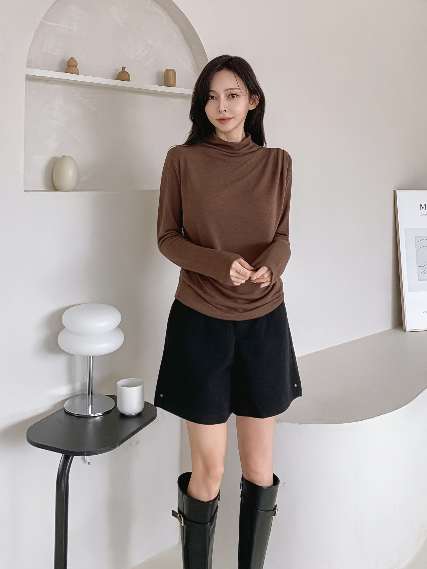 ストレッチハーフネックスリム長袖Tシャツ | 詳細画像17