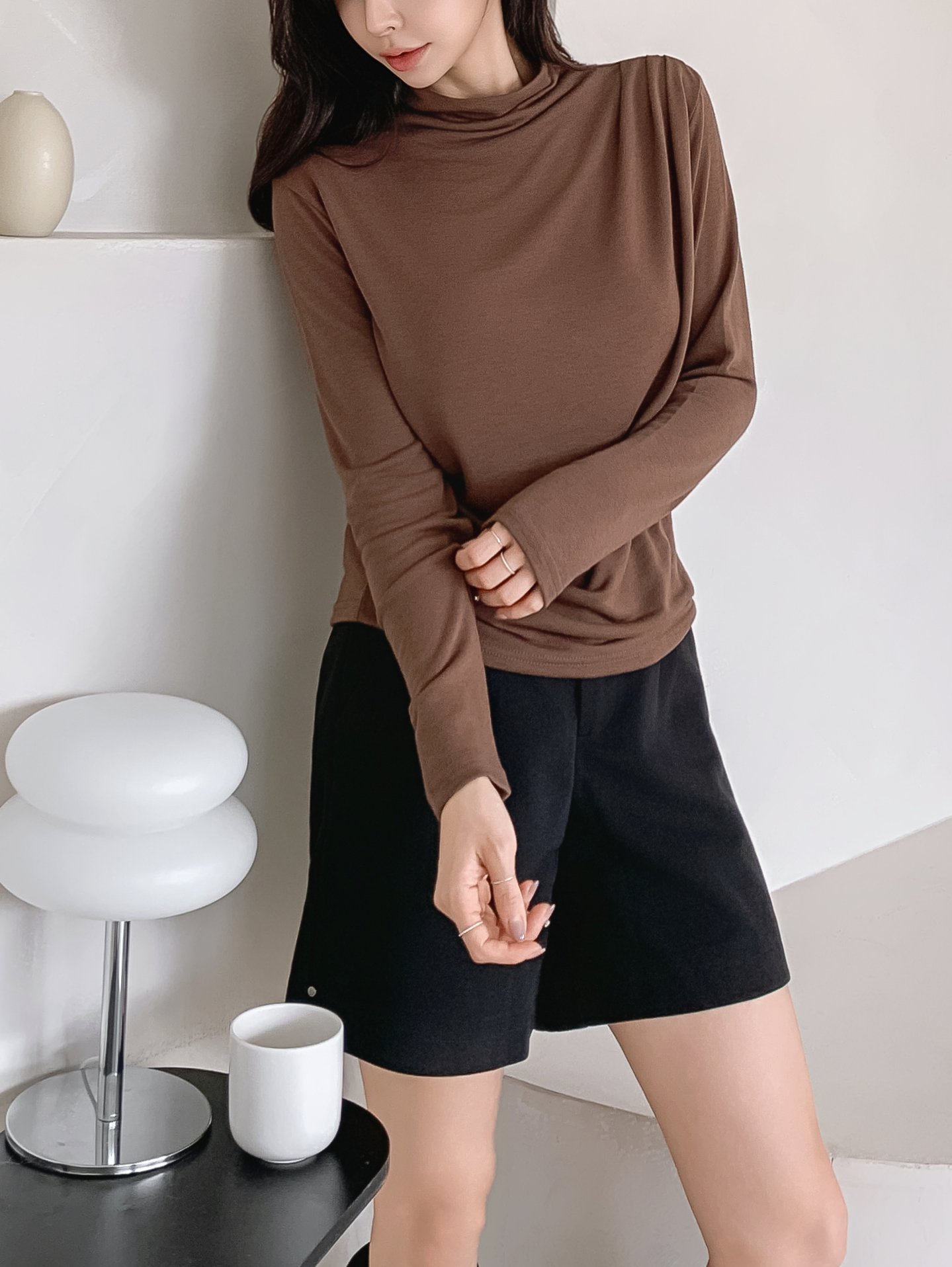 ストレッチハーフネックスリム長袖Tシャツ | 詳細画像19