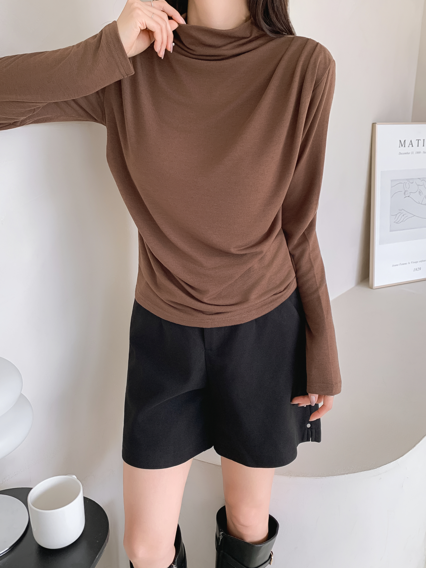 ストレッチハーフネックスリム長袖Tシャツ | 詳細画像20